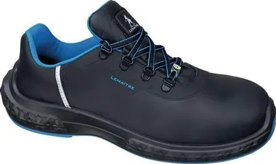 Produktbild von Sicherheitshalbschuh Anton low Gre 44 W. weit schwarz/blau S3 ESD SRC Leder