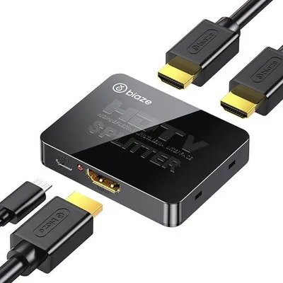 Produktbild von 4K Ultra HDMI Splitter . 1-in-2-out Plug & Play HDMI 2.0 Converter für Laptop, TV, Monitor und Projektor