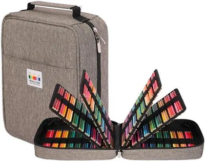 Zdjęcie produktu dla Duże etui XXL, 270 przegródek, wodoodporne, szare, na długopisy