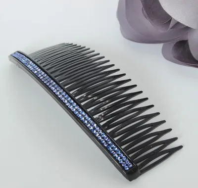 Produktbild von Strass Haarkamm Haarschmuck in der Farbe hell Blau