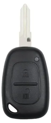 Produktbild von Techstar®-Autoschlüsselgehäuse, kompatibel mit Renault, Clio, Megane, Dacia, Logan, Sandero, Duster, 2 Tasten, VAC102