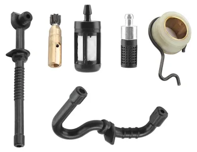Image de Tuyau de carburant, pompe à huile pour tronçonneuses, kit de filtres pour atelier de réparation