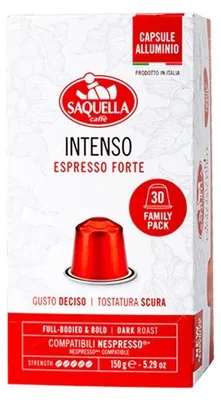 Produktbild von Saquella Intenso Espresso Forte Kapseln 30x5g
