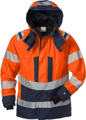 Produktbild von Fristads High Vis Airtech® Außenjacke Damen Kl. 3 4518 GTT 127663, Farbe:warnschutz-orange/marine, Größe:2XL