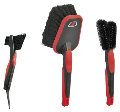 Obrázek produktu pro Omgoods – Sada 3 kartáčů pro údržbu jízdních kol, určených pro těžko dostupná místa