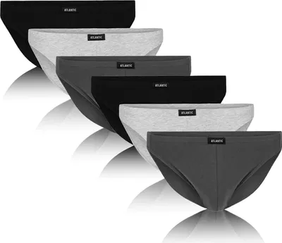 Imagen del producto de Mini-slip de color gris y negro, de la marca Atlantic, con un ajuste perfecto