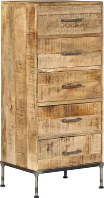 Image de Coffre à tiroirs 45x35x106 cm Bois de manguier massif