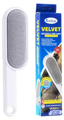 Doppelseitige Flusenbürste aus Samt für Kleidung & Polster