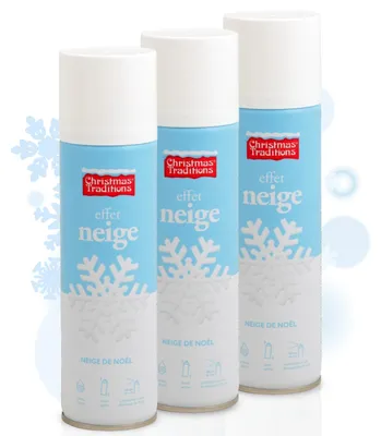 Produktbild von 3 x 150ml Schneespray Kunstschnee Sprühschnee Dekoschnee Schnee Dekoration