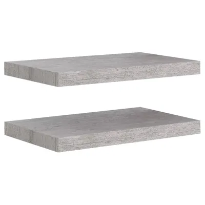 Two floating shelves are shown against a white background.