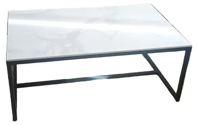 Immagine prodotto di Tavolino da salotto - Tavolino per il soggiorno - Tavolino ausiliario - Tavolino da caffè - Tavolo - Design moderno - Piano in pietra sinterizzata