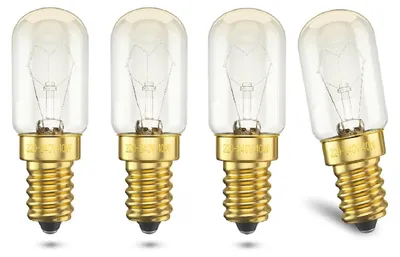 E14 Ofenlampe 42W, 300°C, warmweiß, dimmbar, 4er-Pack