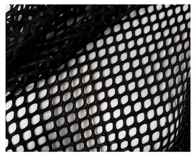 Produktbild von Lochnetzstoff 1 cm, 165 cm Breite, Meterware (Schwarz)