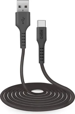 Obrázok produktu pre SBS TECABLETC3MTK, 3 m, USB A, USB C, USB 2.0, Čierna