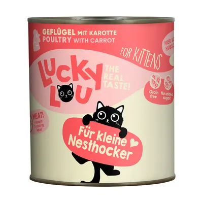 Produktbild von Lucky Lou Lifestage Kitten Geflügel 6x 800 g