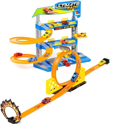 Produktbild von Rennbahn Moltó Parking Ultimate Auto x 2