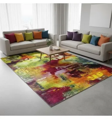Immagine prodotto di Melis Home Tappeti moderni e di design Multicolore 160x230 cm Tappeto moderno con un motivo astratto artistico ed effetto dipinto