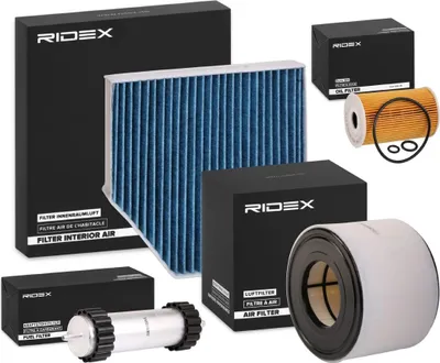 Produktbild von RIDEX Filterset Inspektionspaket Filtersatz für AUDI A6 Avant (4G5, 4GD, C7) A6 Limousine (4G2, 4GC, C7)