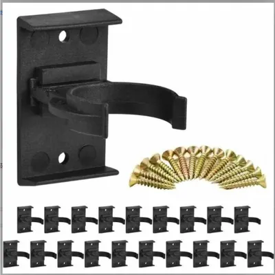 Produktbild von 20 Stück Möbelbein-Befestigungsclips 28 mm bis 32 mm Küchensockelleistenclips, verschraubbare Sockelleistenclips, Fußleistenhalterungen, Beinbefestigungsclips für Küchenschränke mit 40 Schrauben