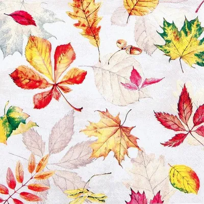 Produktbild von 20 Servietten Scattered Foliage - Verstreute Herbstblätter 33x33cm