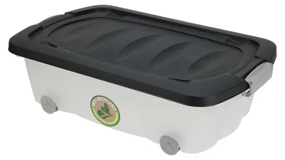 Immagine prodotto di Contenitore in plastica trasparente con coperchio - 30 litri
