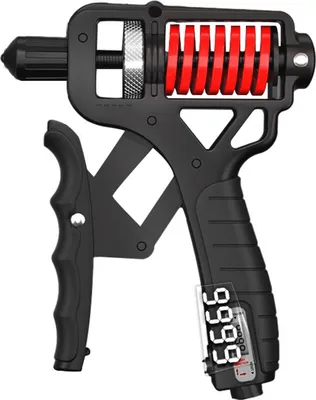 Produktbild von Griffkrafttrainer, einstellbarer Abstand 5–165 kg, ergonomischer, rutschfester Handgreifer aus Gummi, Unterarmstärker mit elektrischem Zähler