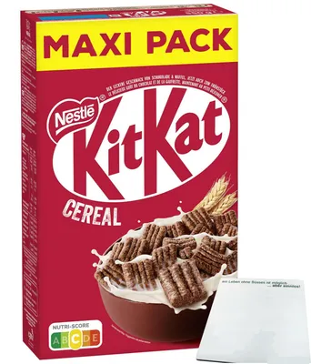 Produktbild von KitKat Cereal Maxi Pack (550g Packung) + usy Block