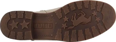 Produktbild von Mustang Damen Stiefel Riemen mit Nieten und Schnalle 15M0052003, Größe:39 EU, Farbe:Weiß