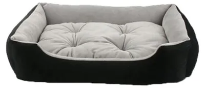 Immagine prodotto di Cuccia per cani, rettangolare, lavabile, grigia, taglia M, dimensioni 50x33x13 cm