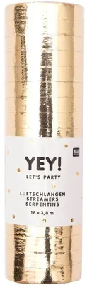 Produktbild von YEY! Let's Party Luftschlangen gold