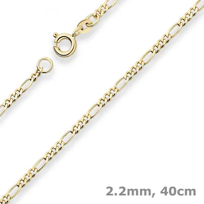 2-2mm-Figarokette-diamantiert-aus-585-Gelbgold-40cm
