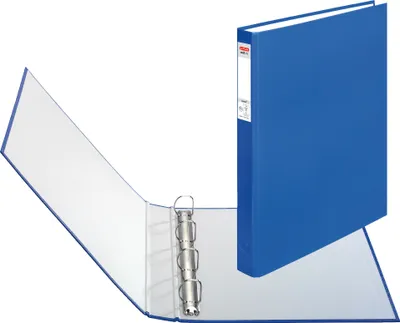 Produktbild von Herlitz Ringbuch / DIN A4 / 25mm Füllhöhe / 4-Ring-Mechanik / Farbe: blau
