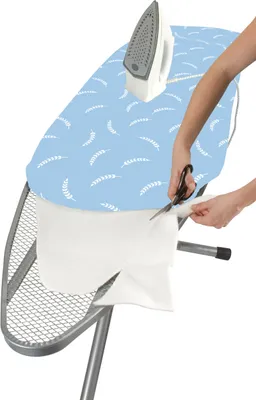 Produktbild von WENKO Ersatz-Bügelpolster Mod. Molton, 130 x 40 cm, geeignet für Dampfbügeleisen