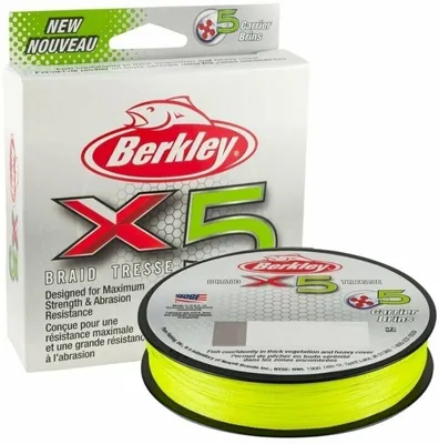 Zdjęcie produktu dla Berkley x5 Braid Flame Green 0,25 mm 150 m 27,0 kg Plecionka