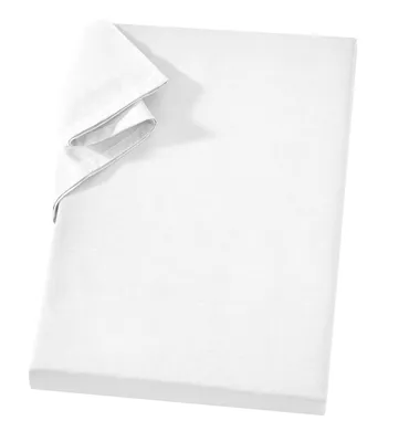 Produktbild von Linon Betttuch aus 100% Baumwolle ohne Gummizug Weiß 150 x 250 cm