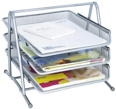 Produktbild von Briefablage Office A4 silber Packung mit 12 Stück