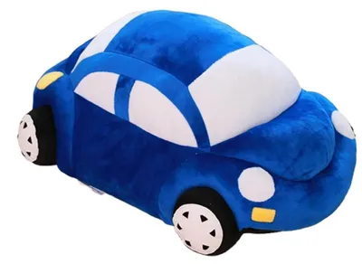 Image de Peluche en forme de coccinelle, 35 cm, bleue