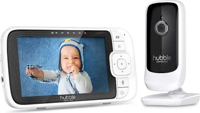 Produktbild von Hubble Connected Nursery Pal Link Premium, FHSS, Weiß, Tasten, Junge/Mädchen, AC, Akku, AC, Akku