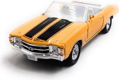 Immagine prodotto di Onwomania 1971 Chevrolet Chevelle SS 454 Giallo modellino auto Mst. 1:34