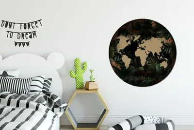Produktbild von MuchoWow® - Wand-Kreis - Wohnzimmer - Bild - Runde - Wanddeko - Dibond - Kunstdrucke