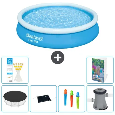 Image de Bestway Fast Set, piscine ronde - 366 x 76 cm - 5 pièces, modèle S37