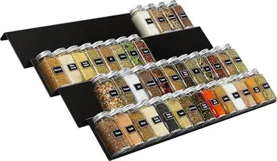 Produktbild von Kräutertöpfe - Kräutertrockentasche - Kräuterrek mit Töpfen - Kräuterrek - Kräuterrek für Ladeneinbau