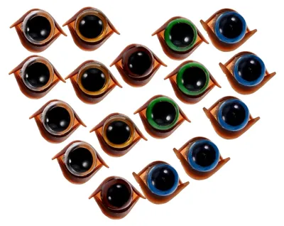 Produktbild von 100sätze Kunststoff Sicherheitsaugen Für Tierpuppen Häkelprojekte Und Stofftiere DIY-Augen Mit Unterlegscheiben Zum Basteln Tieraugen Für Puppen Und Spielzeugherstellung Bastelmate