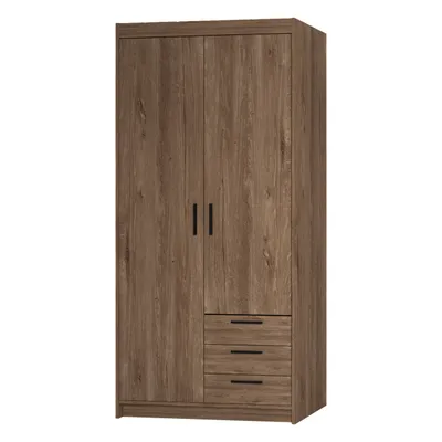 Image de AX LIVING Storicos 2P3T Armoire à 2 portes, chene Lefkas 89,7