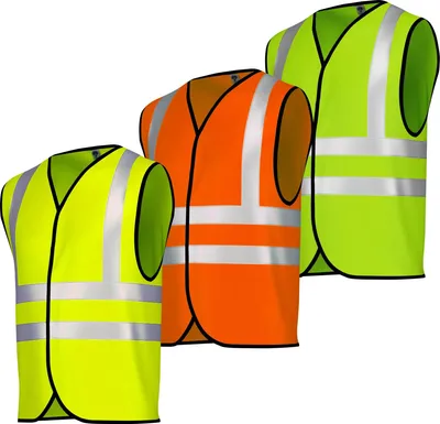 Produktbild von 8x Warnweste Sicherheitsweste Auto Sicherheitswarnweste Pannenweste, Farbe:Neon Gelb, Größe:XL