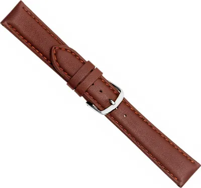Produktbild von Herzog Ersatzband | Kalbsleder wasserabweisend > Braun mit Naht 20578S, Stegbreite:18mm