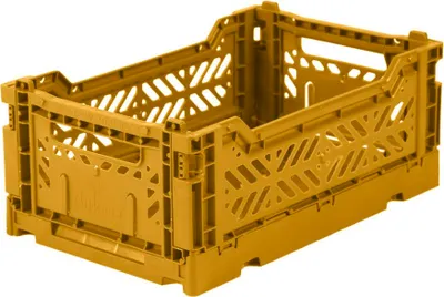 Produktbild von Aykasa Faltbox Klappbox MUSTARD senfgelb mini