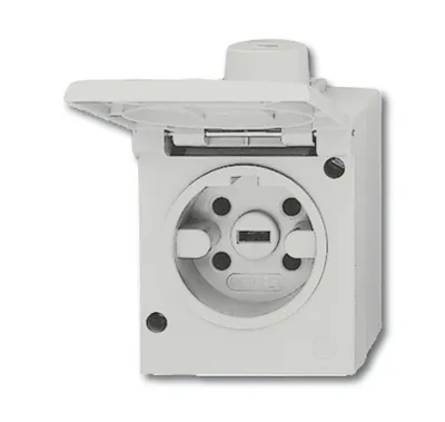 Produktbild von BJ Perilex AP Schuko 2064AG grau IP44
