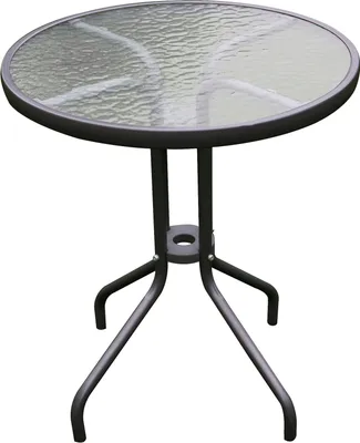 Bistrotisch Balkontisch Glastisch Gartentisch Stehtisch Beistelltisch 60x60 eckig