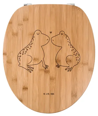 Produktbild von Mr. & Mrs. Panda WC Brille Frosch Liebe - Transparent - Geschenk, Freundin, Toilettendeckel, Frösche, Toilettenbrille, Klodeckel, Ehefrau, Klobrille, Sitz, Froschkönig